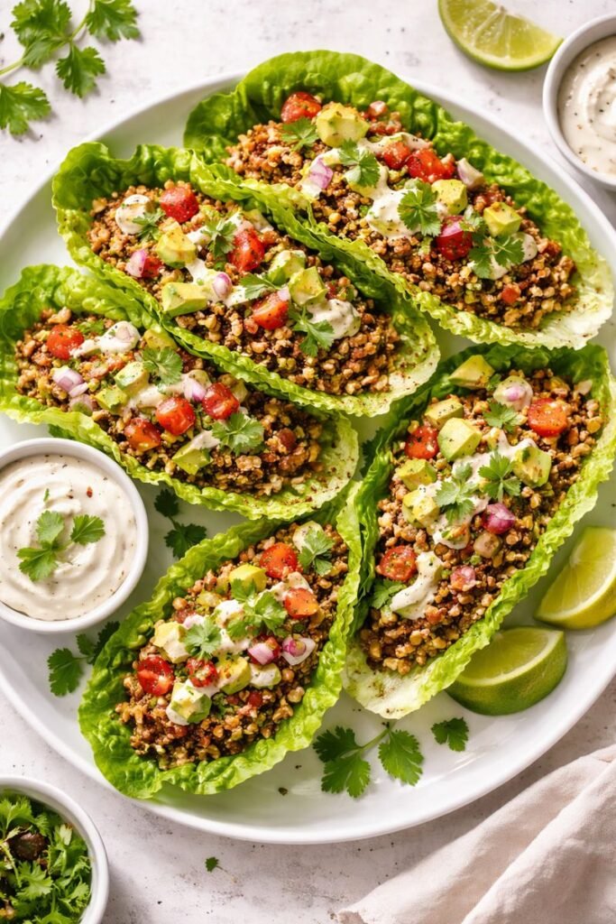 Raw Vegan Tacos (Lettuce Wraps)